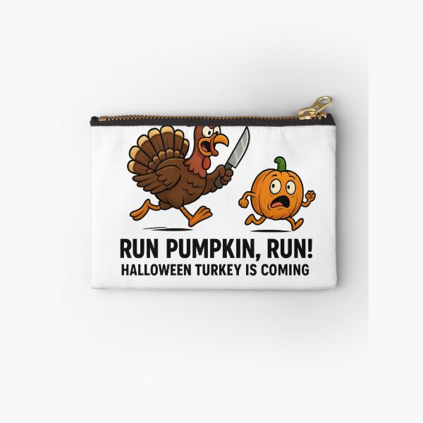 Item preview, Run Pumpkin Run – Funny Halloween Turkey Chase T-Shirt designed and sold by Trendora Studio.