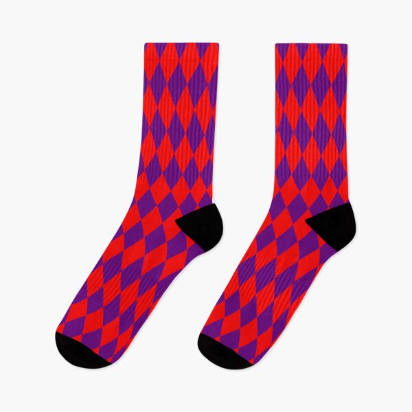 Item preview, Red Purple Harlequin Diamonds Checkers Design  designed and sold by PatternTitan.