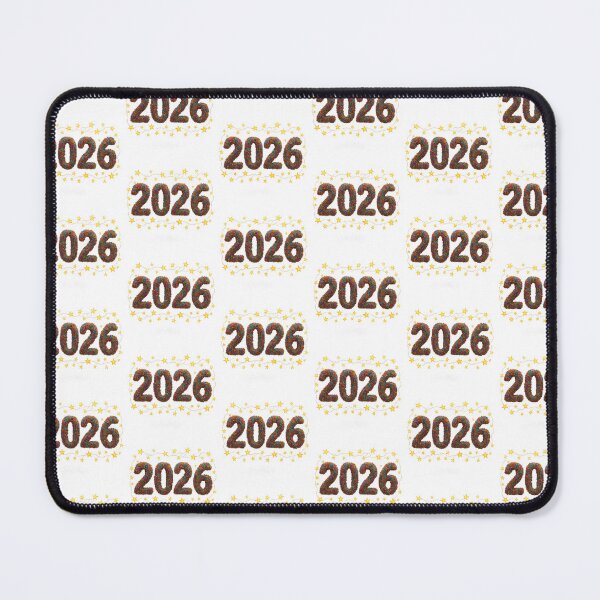 Item preview, New year 2026 tinsel numbers with glowing star frame on black background, AI Generated designed and sold by dvoevnore.