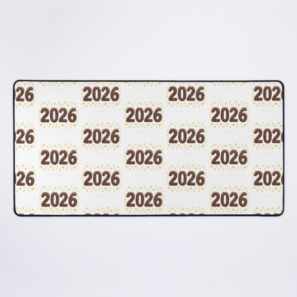 Item preview, New year 2026 tinsel numbers with glowing star frame on black background, AI Generated designed and sold by dvoevnore.