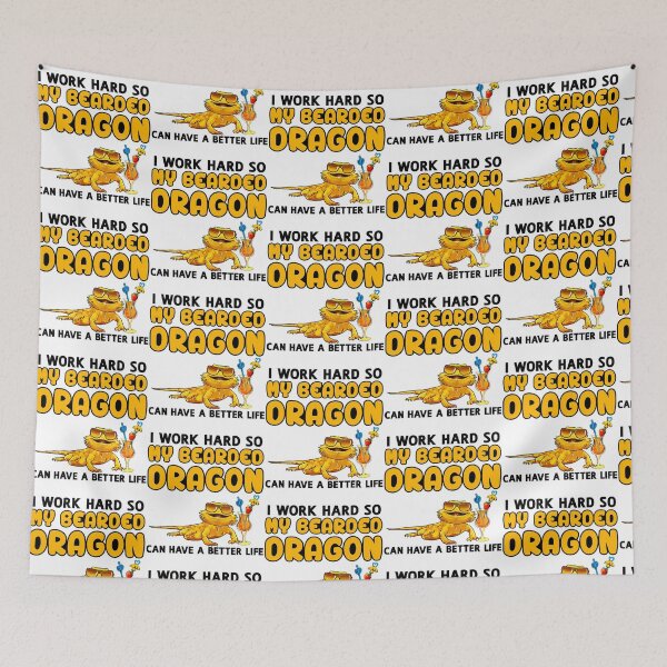 Item preview, Funny Bearded Dragon Tshirt Bearded Dragon Lover Design I Work Hard So My Bearded Dragon Can Have A Better Life designed and sold by salvadorrojass.