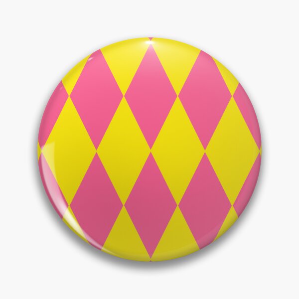Item preview, Pink Yellow Harlequin Diamonds Checkers Design  designed and sold by PatternTitan.