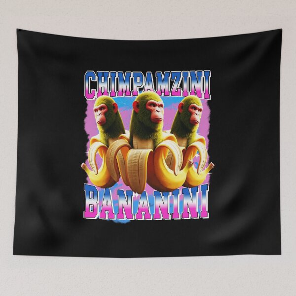 Item preview, Chimpanzee Bananini – Funny Italian Brainrot Meme  designed and sold by jotaro210.