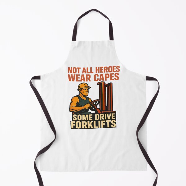 Item preview, Not All Heroes Wear Capes – Forklift Driver Hero designed and sold by RetroNibylander.