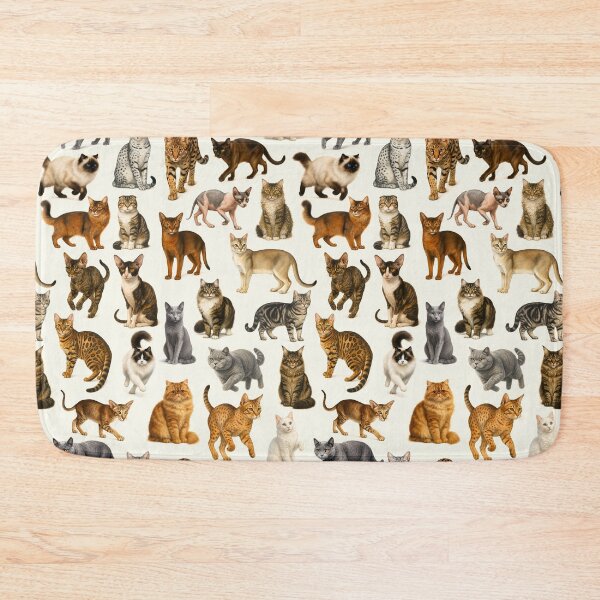 Item preview, Cat Breeds Retro Pet Lover Illustration Chart designed and sold by kakarikihill.