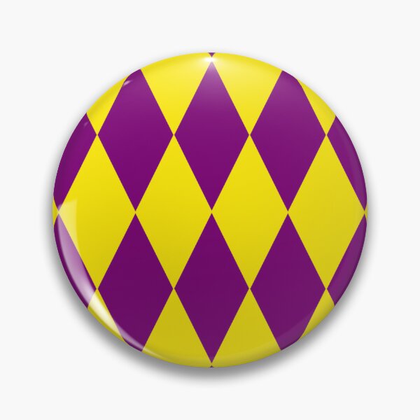 Item preview, Purple Yellow Harlequin Diamonds Checkers Design  designed and sold by PatternTitan.