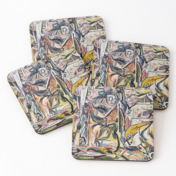 Item preview, jackson pollock painting designed and sold by 4Darty.