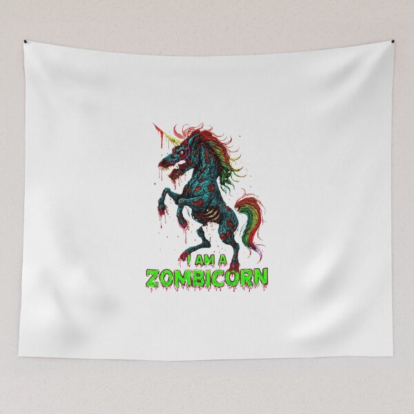 Item preview, I Am a Zombicorn – Dancing Undead Unicorn Rainbow Zombie Unicorn Halloween Classic T-Shirt designed and sold by inkfluenceart.