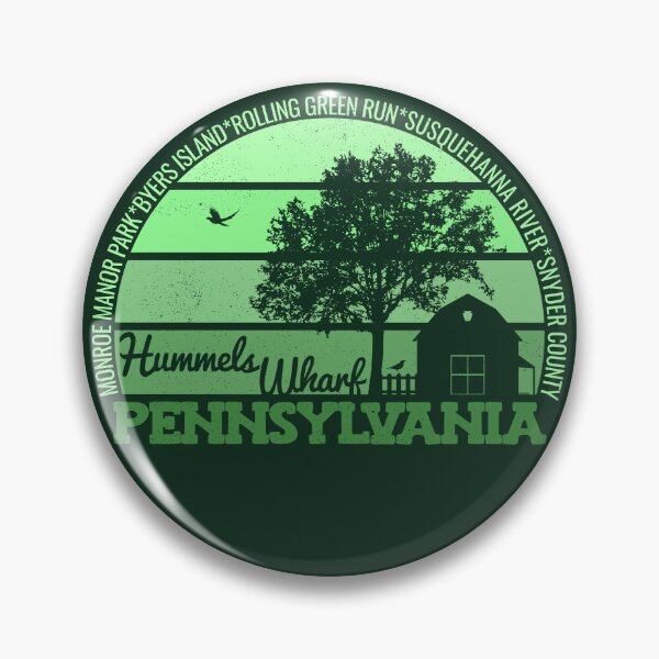 Item preview, Hummels Wharf Pennsylvania Sunset Retro Vintage Local Pride Logo designed and sold by CRHPOD20.