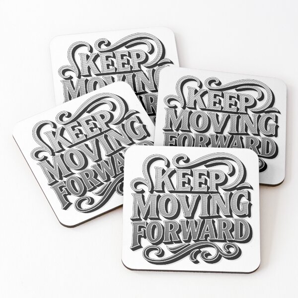Item preview, Vintage Bold Typography Quote Keep Moving Forward designed and sold by Tong4130.