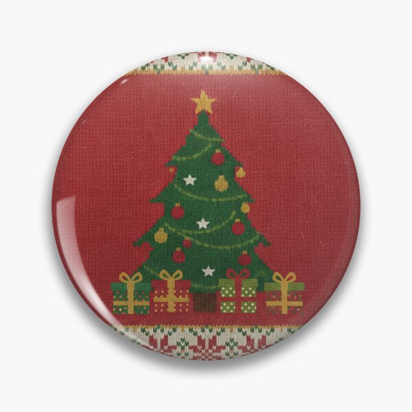 Item preview, Knitted Christmas Tree with Gifts – Festive Holiday Pattern designed and sold by MerchYouSearch.
