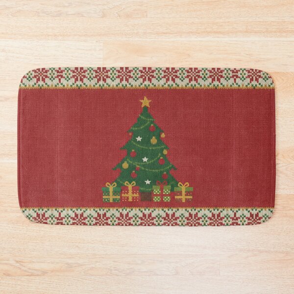 Item preview, Knitted Christmas Tree with Gifts – Festive Holiday Pattern designed and sold by MerchYouSearch.