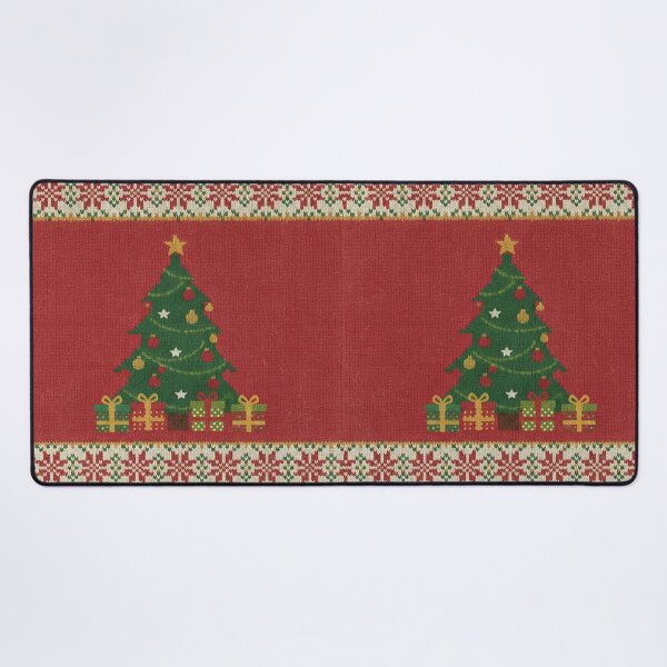 Item preview, Knitted Christmas Tree with Gifts – Festive Holiday Pattern designed and sold by MerchYouSearch.