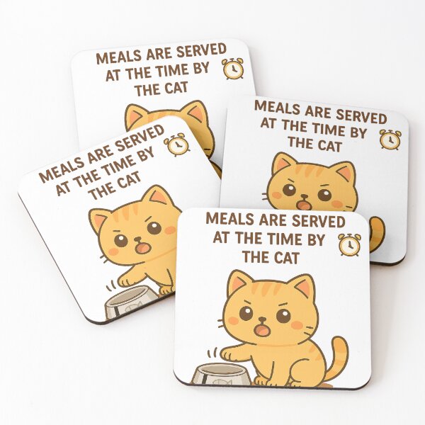 Item preview, Rule 7 – Meals are served at the time chosen by the cat. designed and sold by ReineDingo.