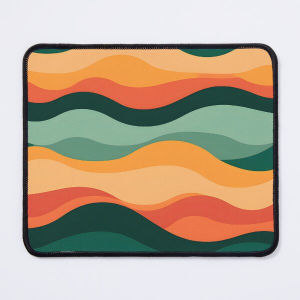 Item preview, Mid Century Modern wavy pattern,  designed and sold by Prints and Lifestyle.