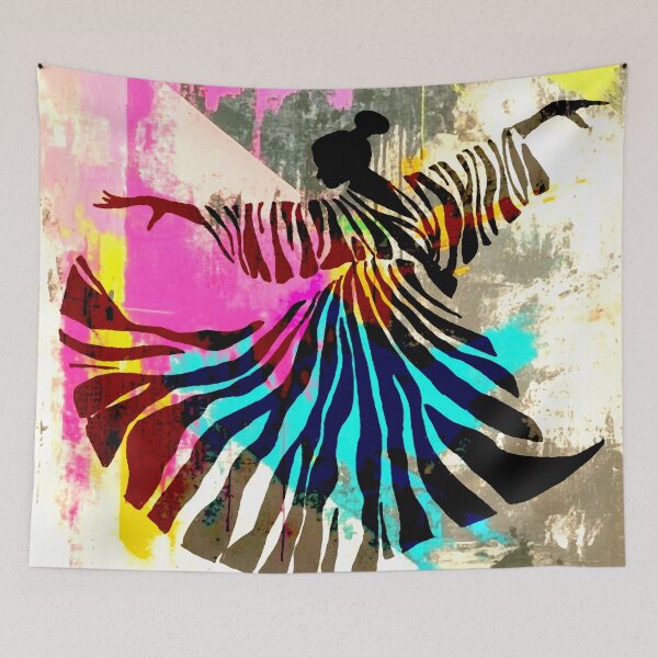 Item preview, Dancer Graffiti Abstract designed and sold by ViaARTfactory.