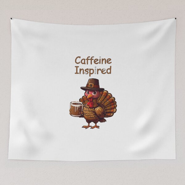 Item preview, Turkey with Coffee – Caffeine Inspired Print designed and sold by GoxyVision.