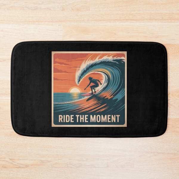 Item preview, Surfer Sunset Wave Art Ride The Moment designed and sold by 404wearpl.