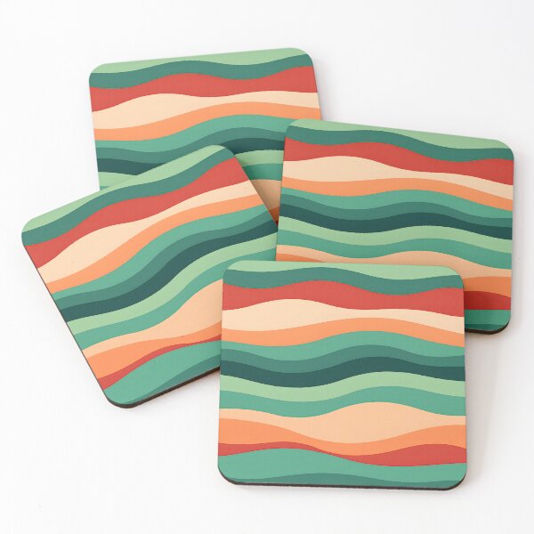 Item preview, Mid Century Modern wavy pattern,  designed and sold by Prints and Lifestyle.