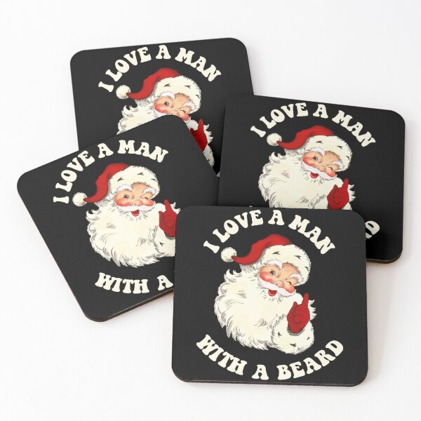 Item preview, Vintage Santa, Fun Retro I Love A Man With A Beard Christmas designed and sold by hatwarhamteri.