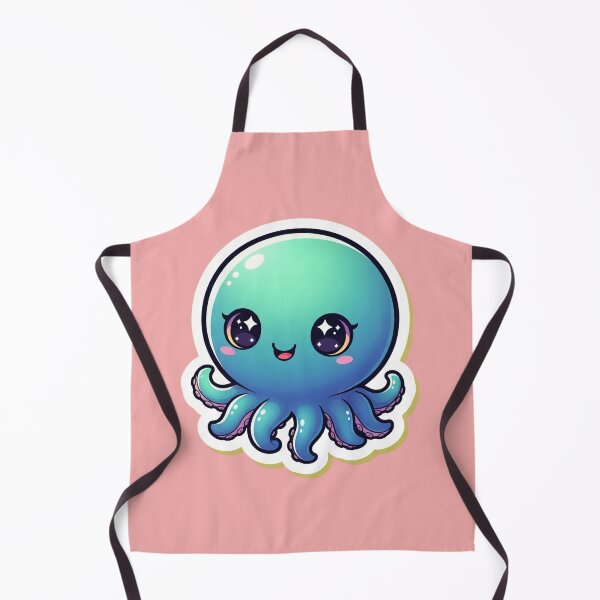 Item preview, Cute Chibi Octopus Kawaii Cartoon Sea Animal Adorable Tentacles Art designed and sold by bvdesignart.