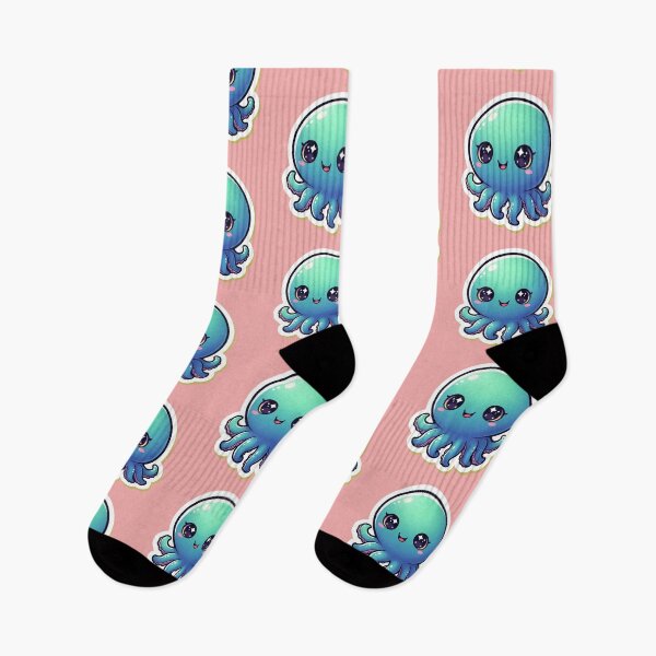 Item preview, Cute Chibi Octopus Kawaii Cartoon Sea Animal Adorable Tentacles Art designed and sold by bvdesignart.