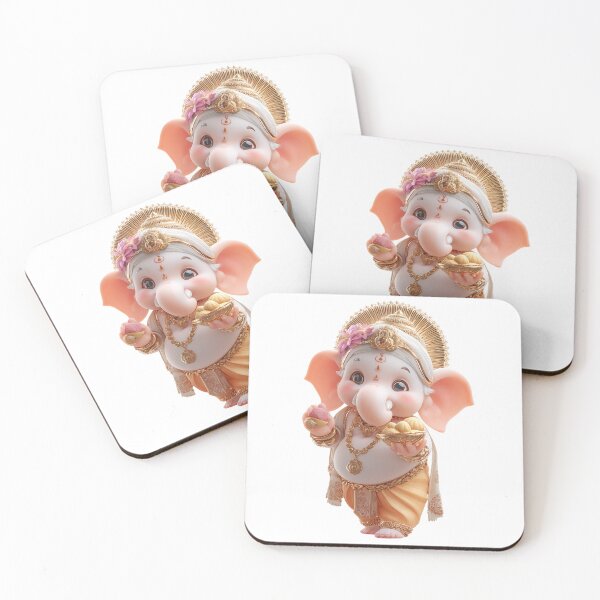 Item preview, Cute Chibi Ganesha Illustration – Spiritual Hindu Art designed and sold by GoldenChiArt.