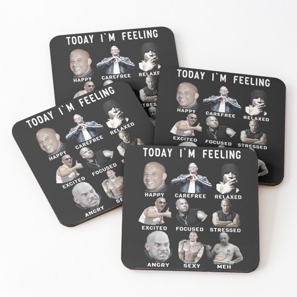 Item preview, Vin Diesel - Funny Feelings - Dominic Toretto designed and sold by BraapMoto.