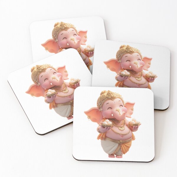 Item preview, Cute Chibi Ganesha Illustration – Spiritual Hindu Art designed and sold by GoldenChiArt.