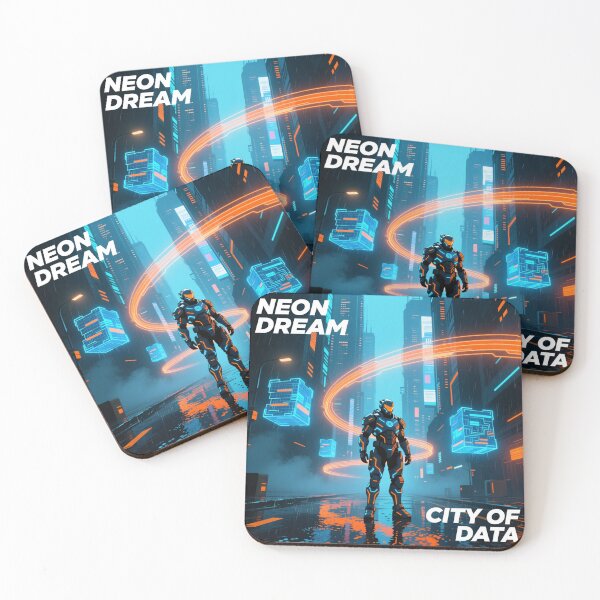 Item preview, Neon Dream – Cyberpunk City of Data designed and sold by Wizdem Artworkz.