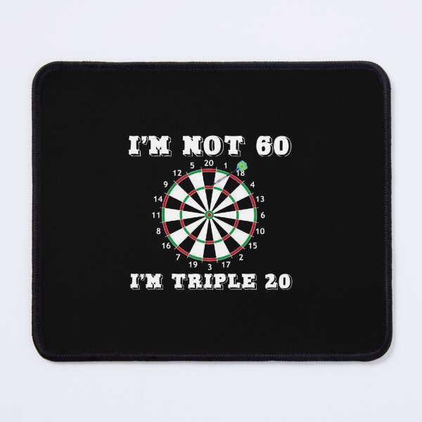 Item preview, Triple 20 Joke 60 Years Darts Dart Sixty Age Pun designed and sold by uzjzydagg83.
