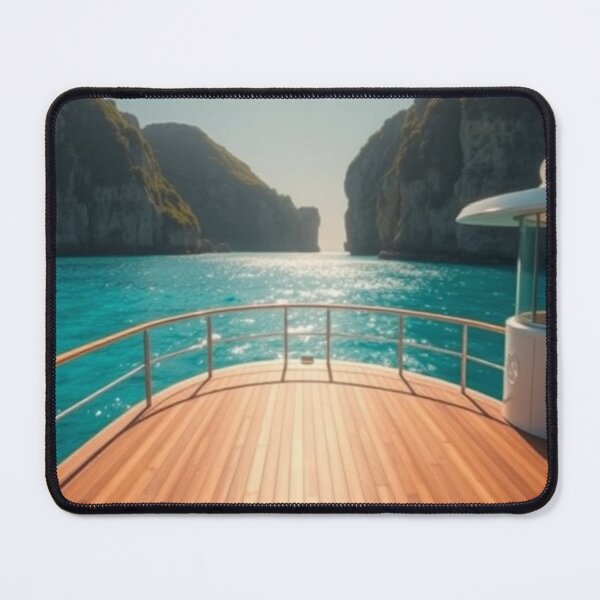 Item preview, Mediterranean Yacht Life | Sun-Drenched Deck and Turquoise Cove Escape designed and sold by Vida e Arte.