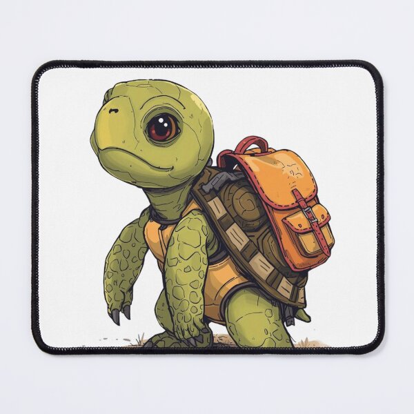 Item preview, Cute Turtle with Backpack – Cute Adventure Animal Design designed and sold by Kayshies8120.