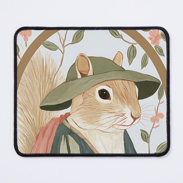 Item preview, Charming Cottagecore Squirrel designed and sold by bapupa.
