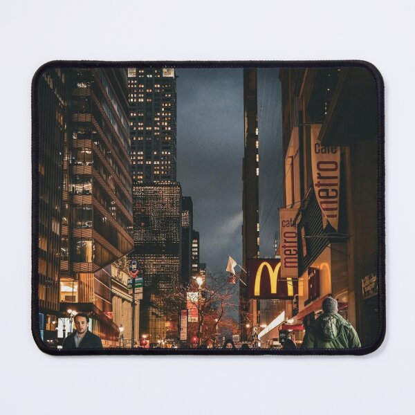 Item preview, Bustling Lee Jeans aCity Crosswalk designed and sold by Carola K Pokka.