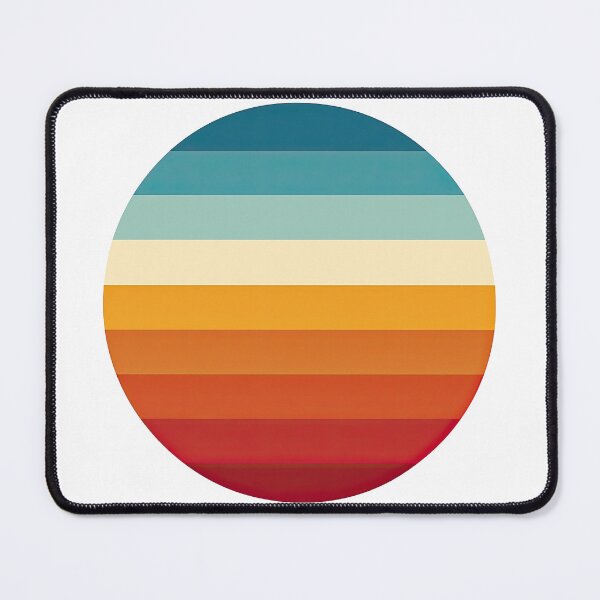 Item preview, Retro Sunset Stripes Circle Design designed and sold by ArtfulWeave.