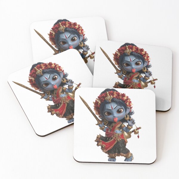 Item preview, Cute Chibi Kali Illustration – Hindu Goddess Art in Kawaii Style designed and sold by GoldenChiArt.
