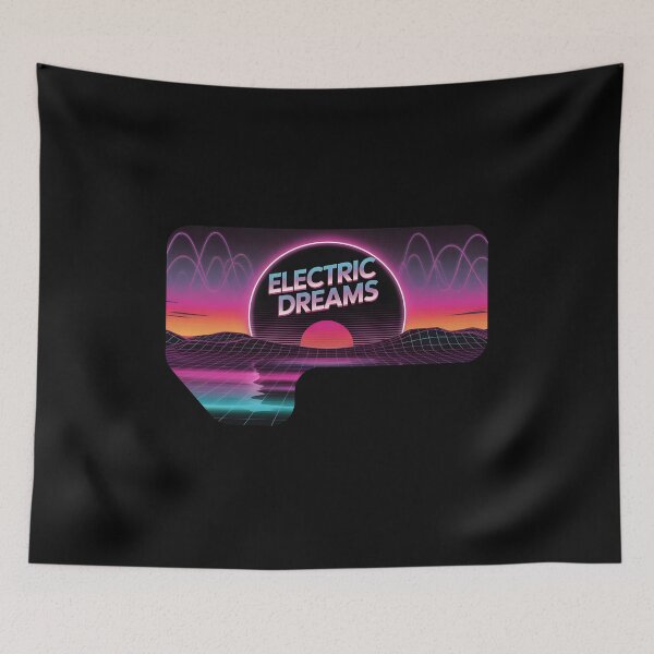 Item preview, Electric Dreams – Retro Synthwave Neon Sunset designed and sold by 404wearpl.
