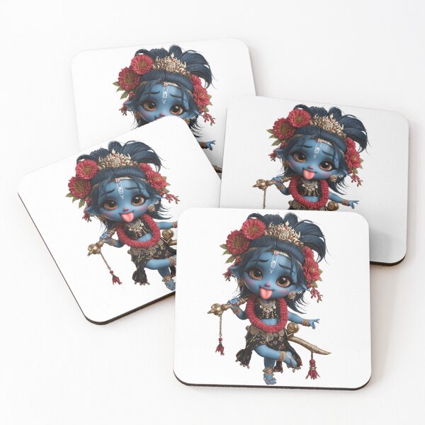 Item preview, Cute Chibi Kali Illustration – Hindu Goddess Art in Kawaii Style designed and sold by GoldenChiArt.
