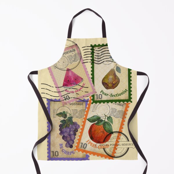 Item preview, Vintage Stamp t-shirt, Retro Fruit Stamp Design designed and sold by Folk and Flux.