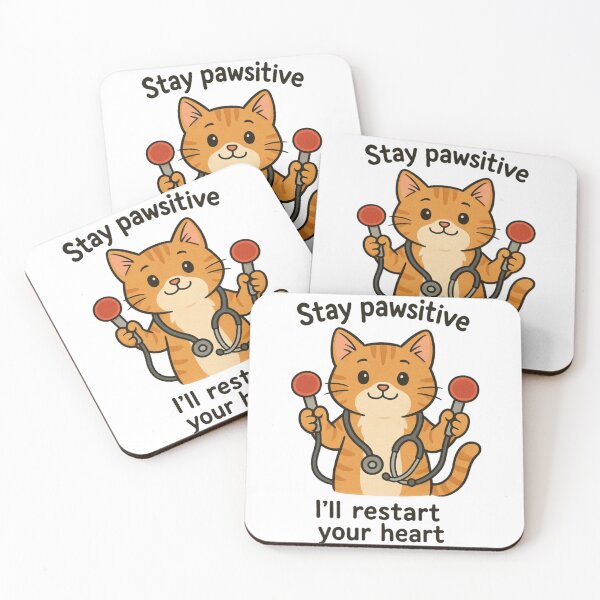 Item preview, Ginger Cat Defibrillator - Paramedic Humor designed and sold by DamioPolArt.