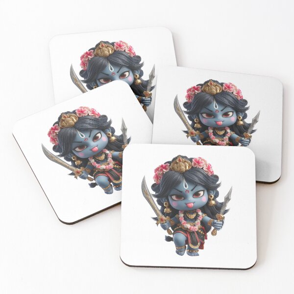Item preview, Cute Chibi Kali Illustration – Hindu Goddess Art in Kawaii Style designed and sold by GoldenChiArt.