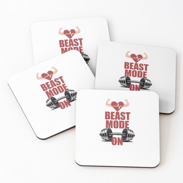 Item preview, Beast Mode On – Bold Gym Fitness Design designed and sold by Selora1.