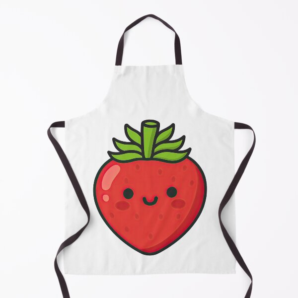 Item preview, Cute Strawberry Character with Smiling Face designed and sold by ArtfulWeave.