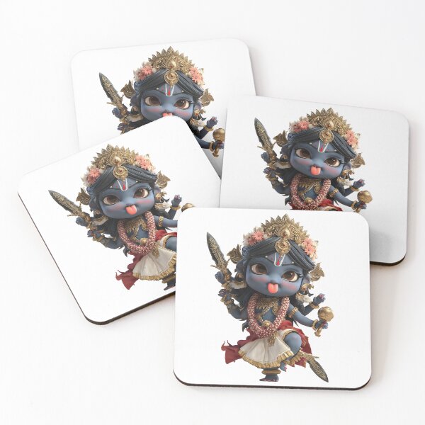 Item preview, Cute Chibi Kali Illustration – Hindu Goddess Art in Kawaii Style designed and sold by GoldenChiArt.