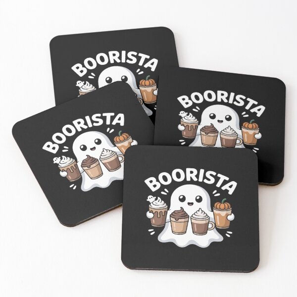 Item preview, Boorista Boo Coffee, Halloween Spooky Ghost Coffee Barista designed and sold by KingsLife1994.