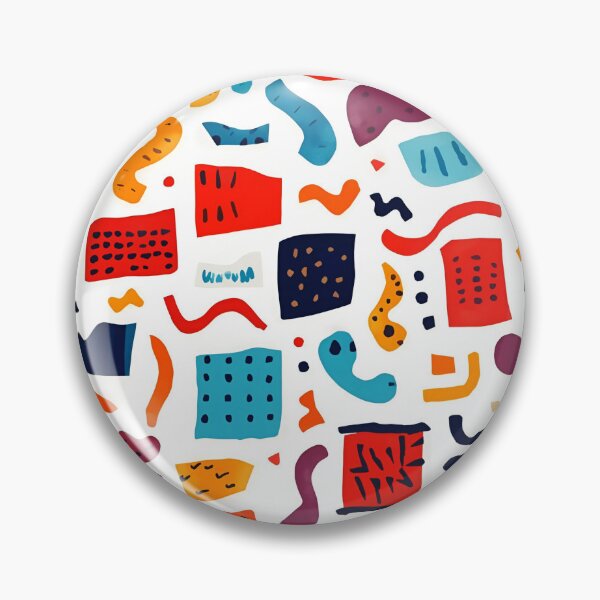 Item preview, Memphis Squiggle Block Scatter 3 designed and sold by Tom-Johnson.