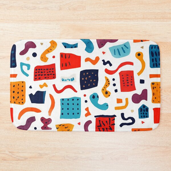 Item preview, Memphis Squiggle Block Scatter 3 designed and sold by Tom-Johnson.