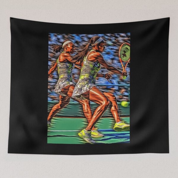 Aperçu de l'œuvre Les sœurs Williams, reines du tennis créée et vendue par usptzaewgh3.