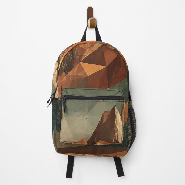 Item preview, Geometric Peaks – Modern Abstract Mountain Art Print designed and sold by Glitchart66.
